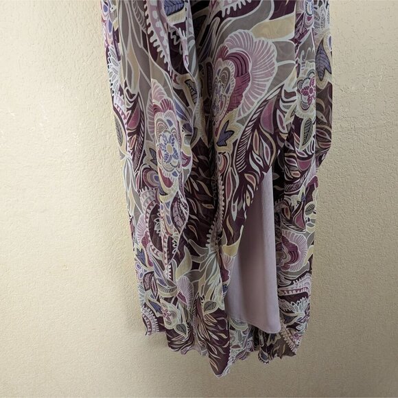 Vtg Y2K 90s Rabbit Rabbit Rabbit Floral Midi Dress Babydoll Flutter Fairy 10 - Picture 8 of 10